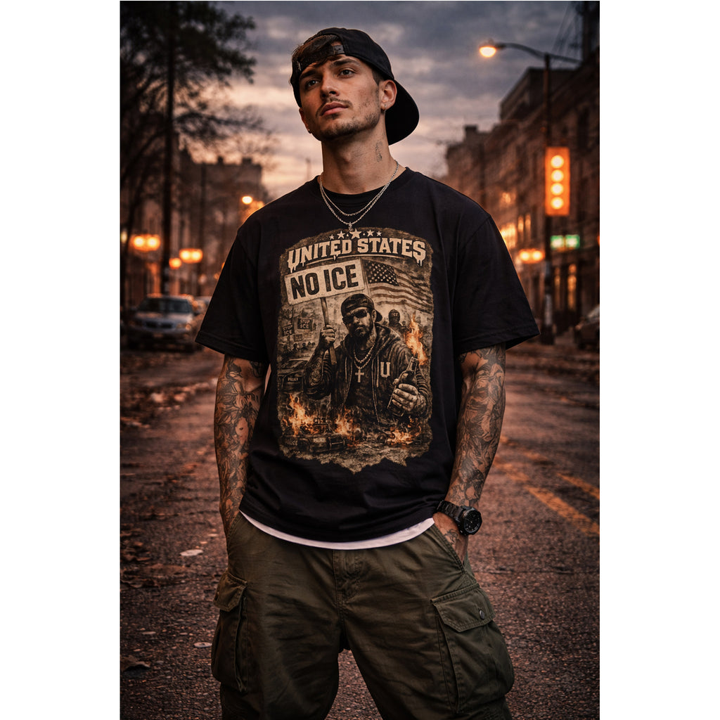 No ICE T-Shirt – United States Statement Streetwear Graphic Tee