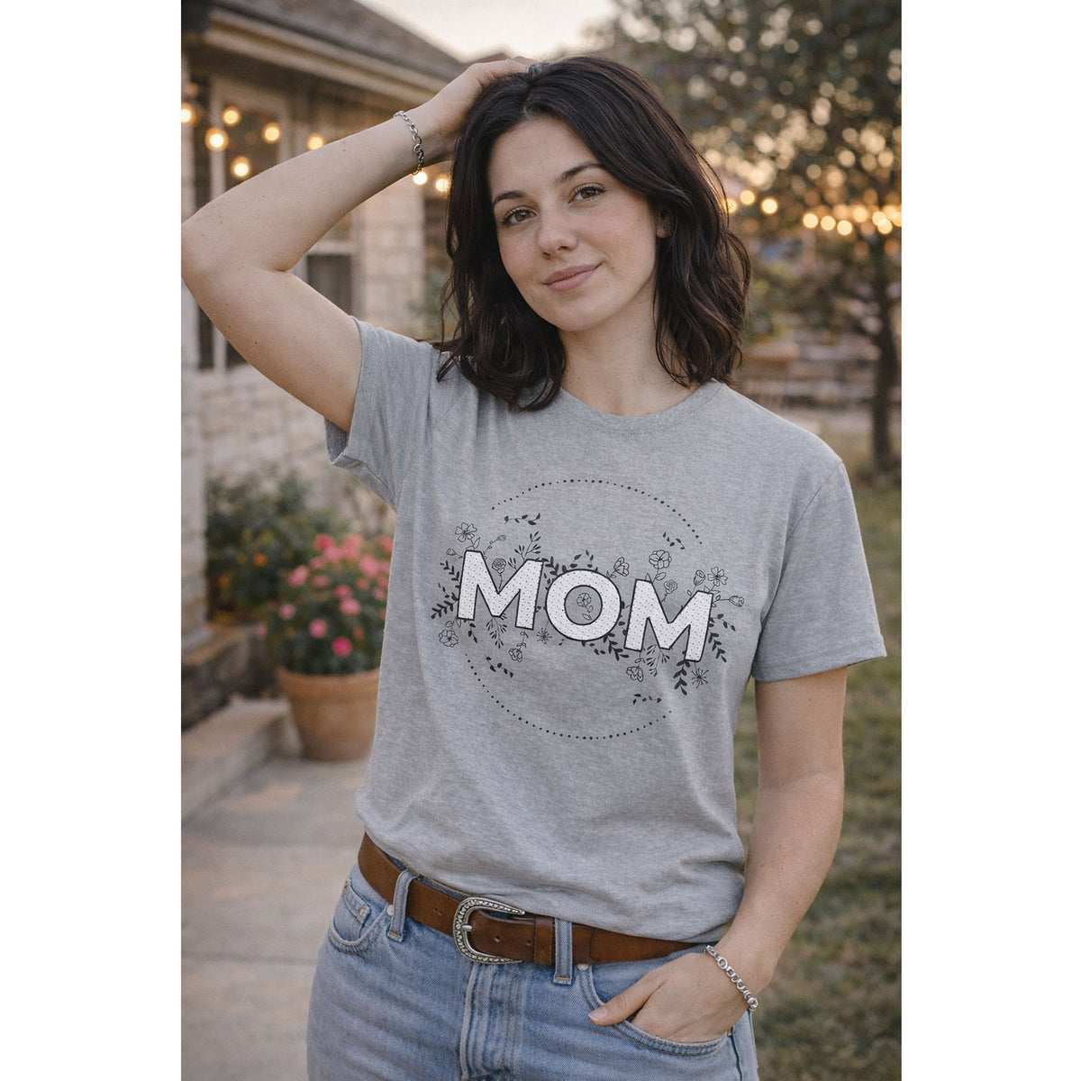 Floral Mom T-Shirt – Mother’s Day Gift Graphic Tee