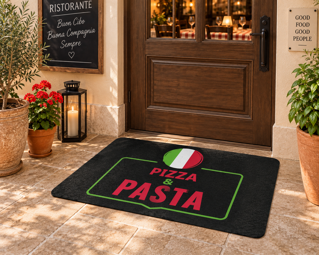 Pizza & Pasta Doormat – Italian Restaurant Style Entry Mat