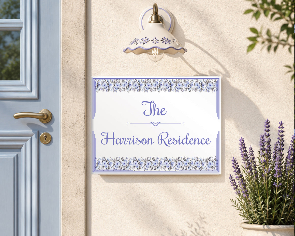 Personalized Family Name Ceramic Plaque – S25