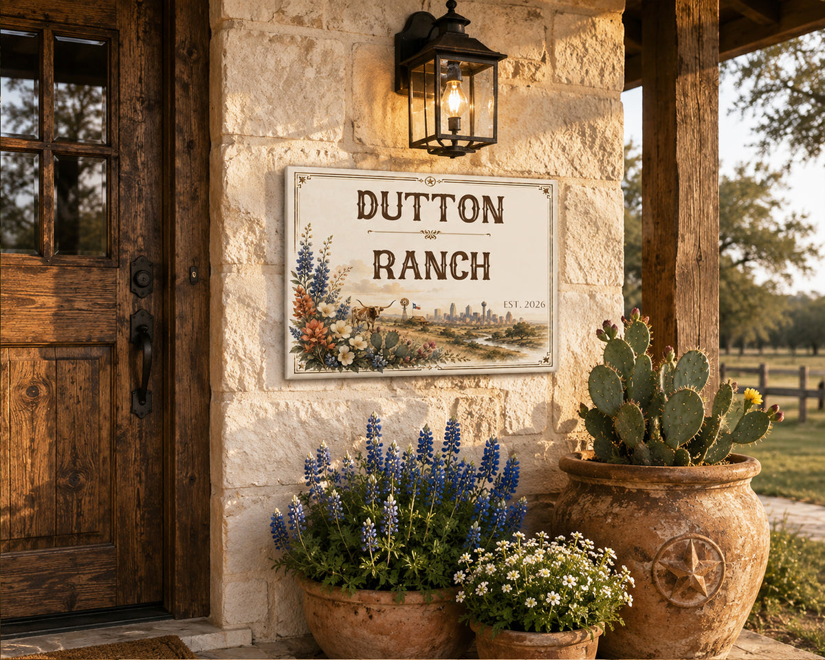 Personalized House Number Plaque - Custom House Name Ceramic Plaque S34
