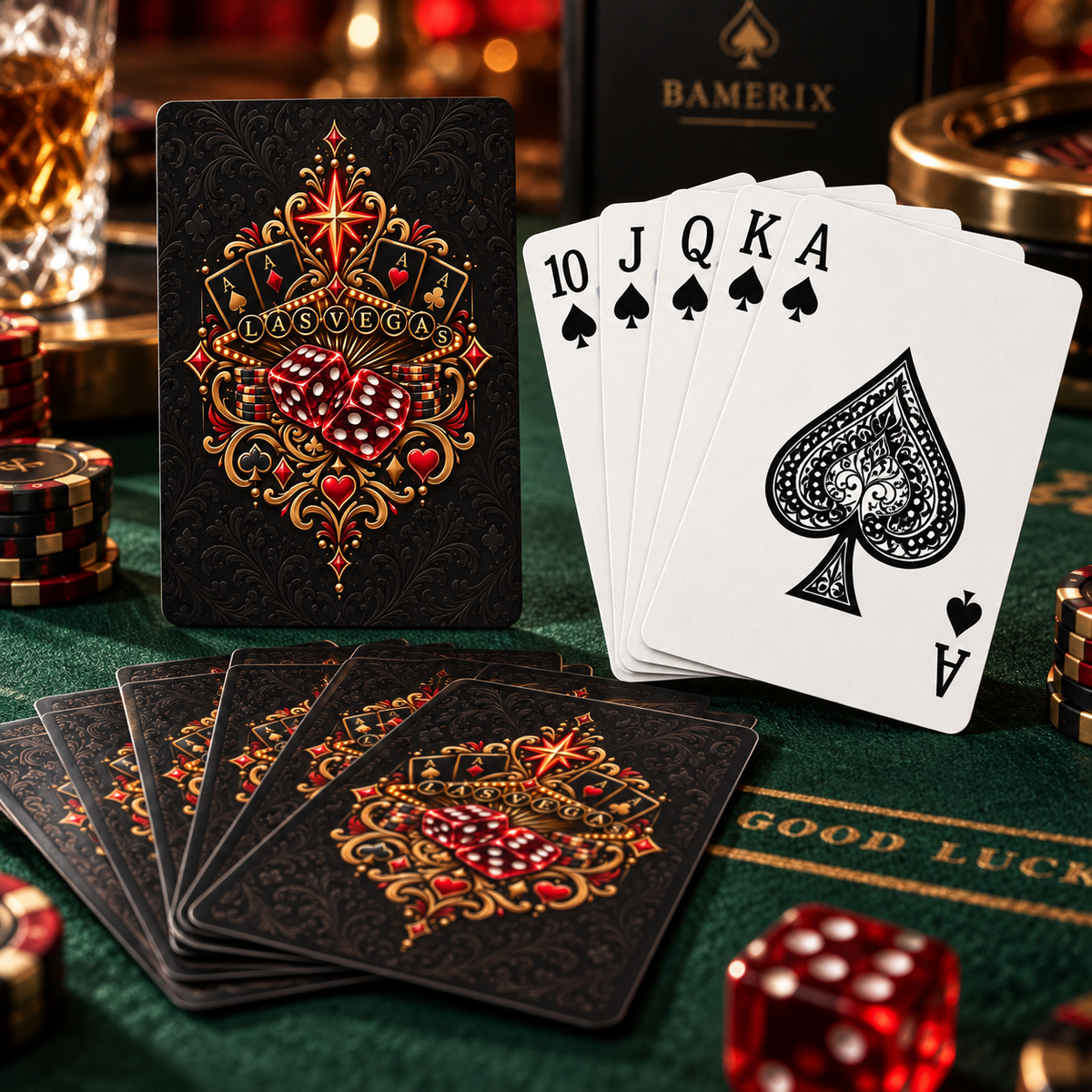Las Vegas Poker Playing Cards – Casino Royal Design