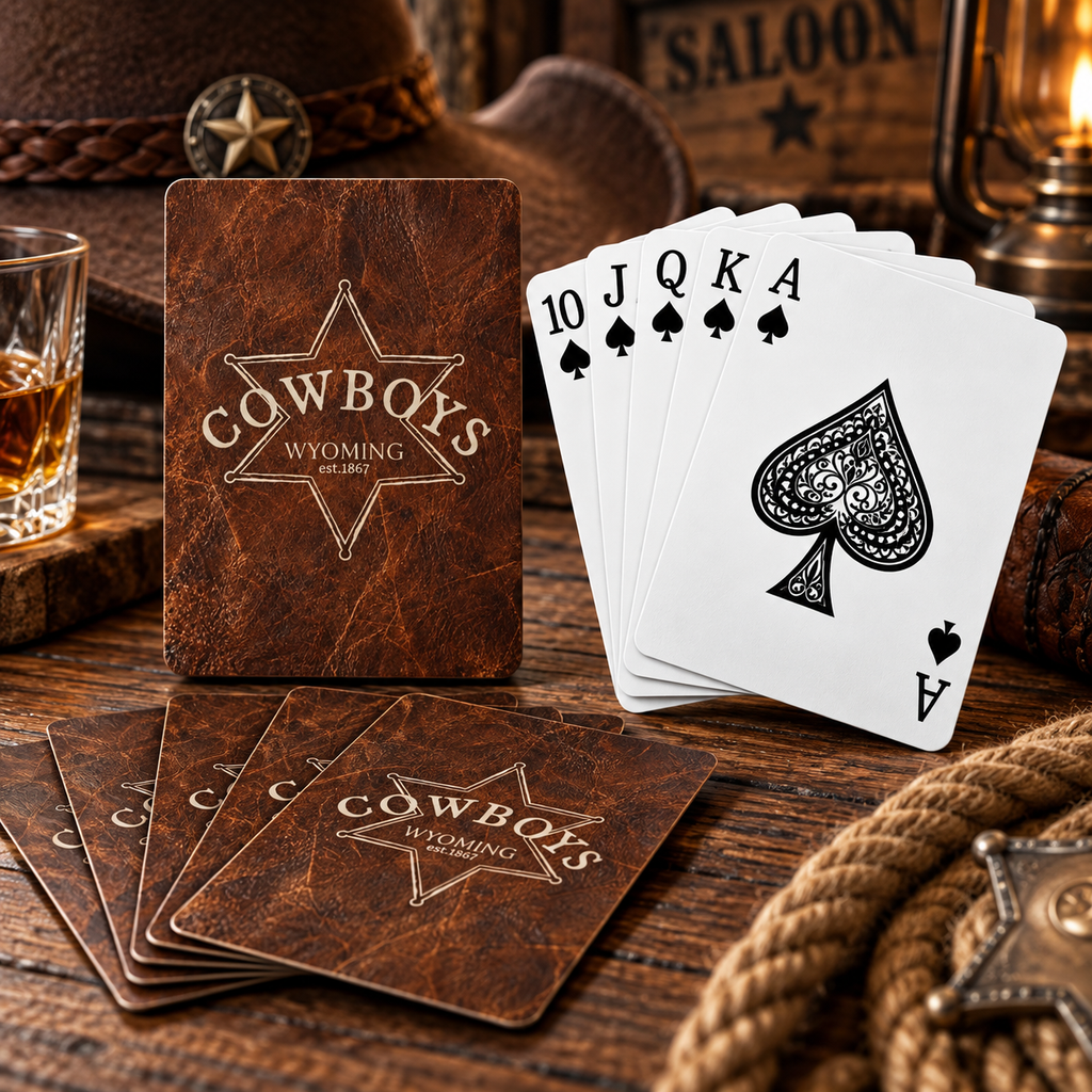 Wyoming Cowboy Poker Playing Cards – Western Design