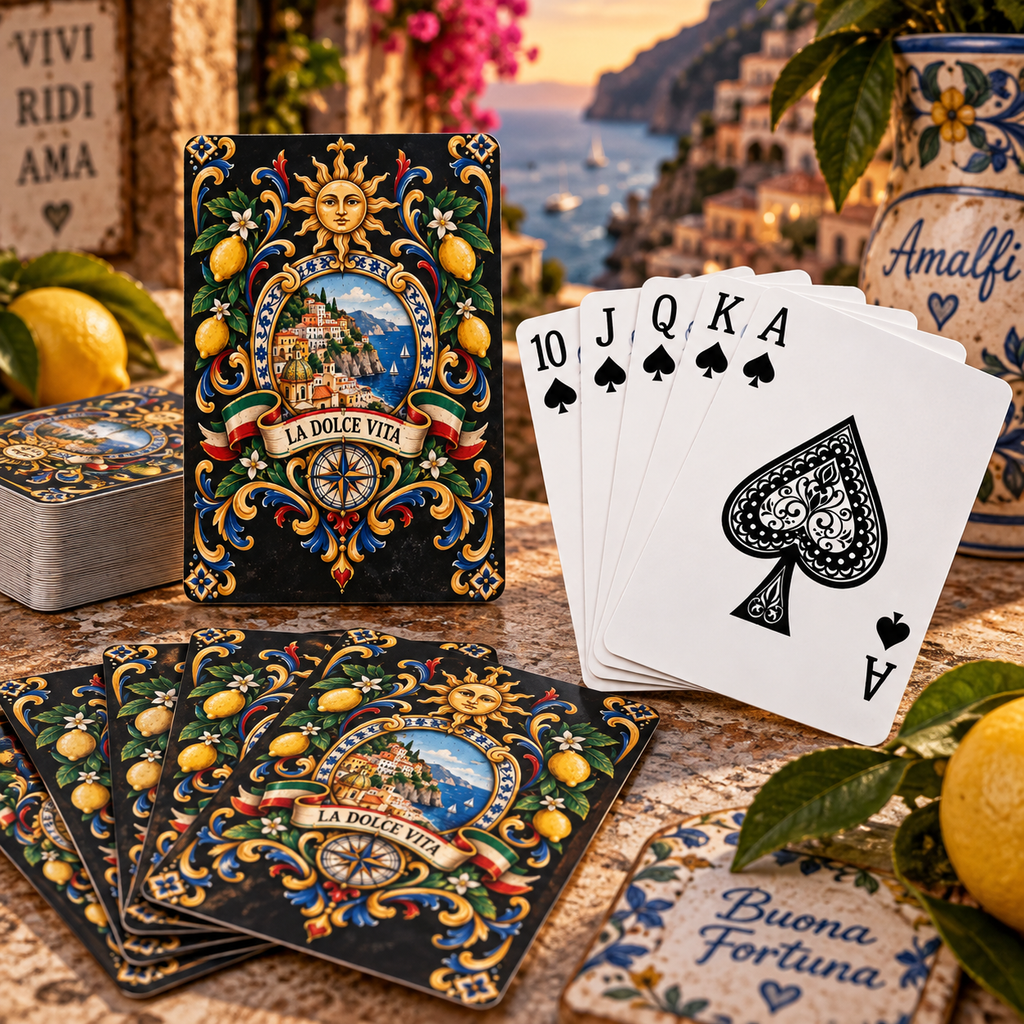 La Dolce Vita Poker Playing Cards – Italian Amalfi Design