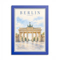 Berlin Germany Vintage Framed Poster – Brandenburg Gate Wall Art