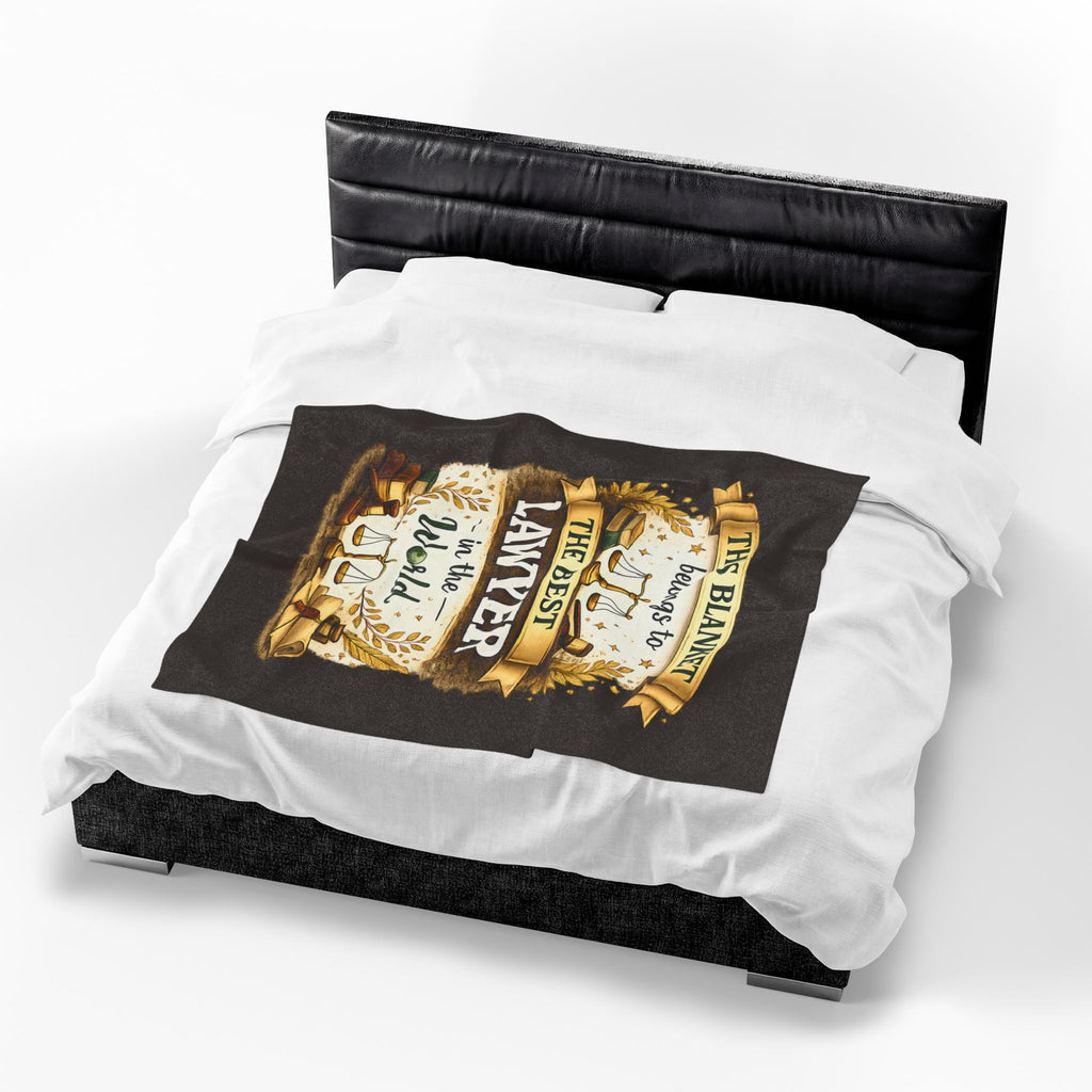 Best Lawyer Blanket Gift This Blanket Belongs to The Best Lawyer in the World  Funny Attorney Throw  Graduation Gift