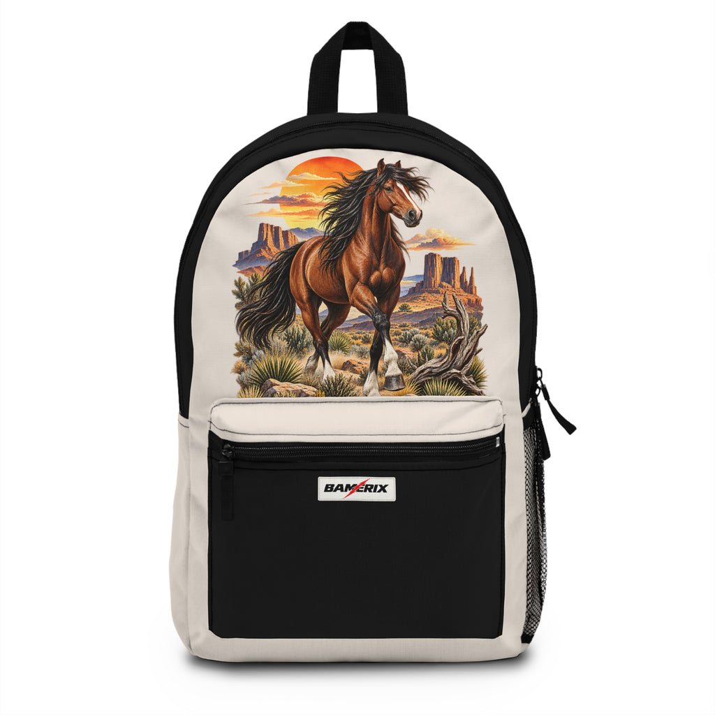 Western Horse Backpack – Southwest Cowboy Desert Design
