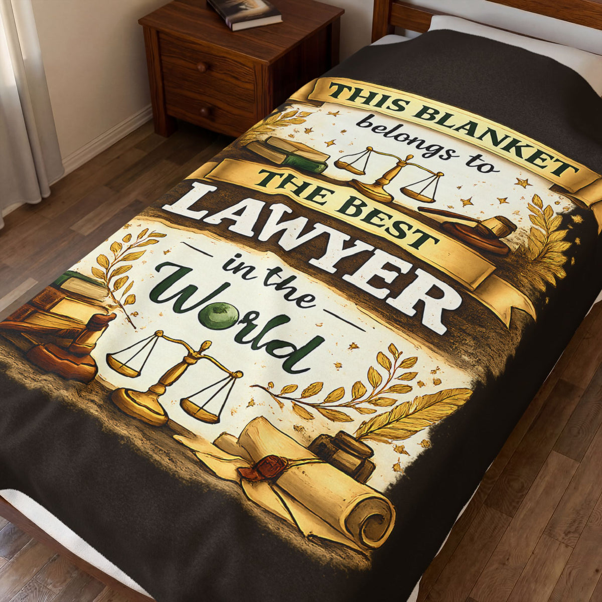 Best Lawyer Blanket Gift This Blanket Belongs to The Best Lawyer in the World  Funny Attorney Throw  Graduation Gift
