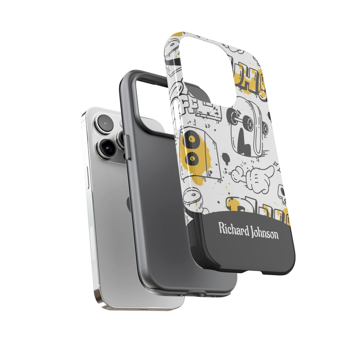 Personalized Graffiti Phone Case with Name – Urban Doodle Tough Case