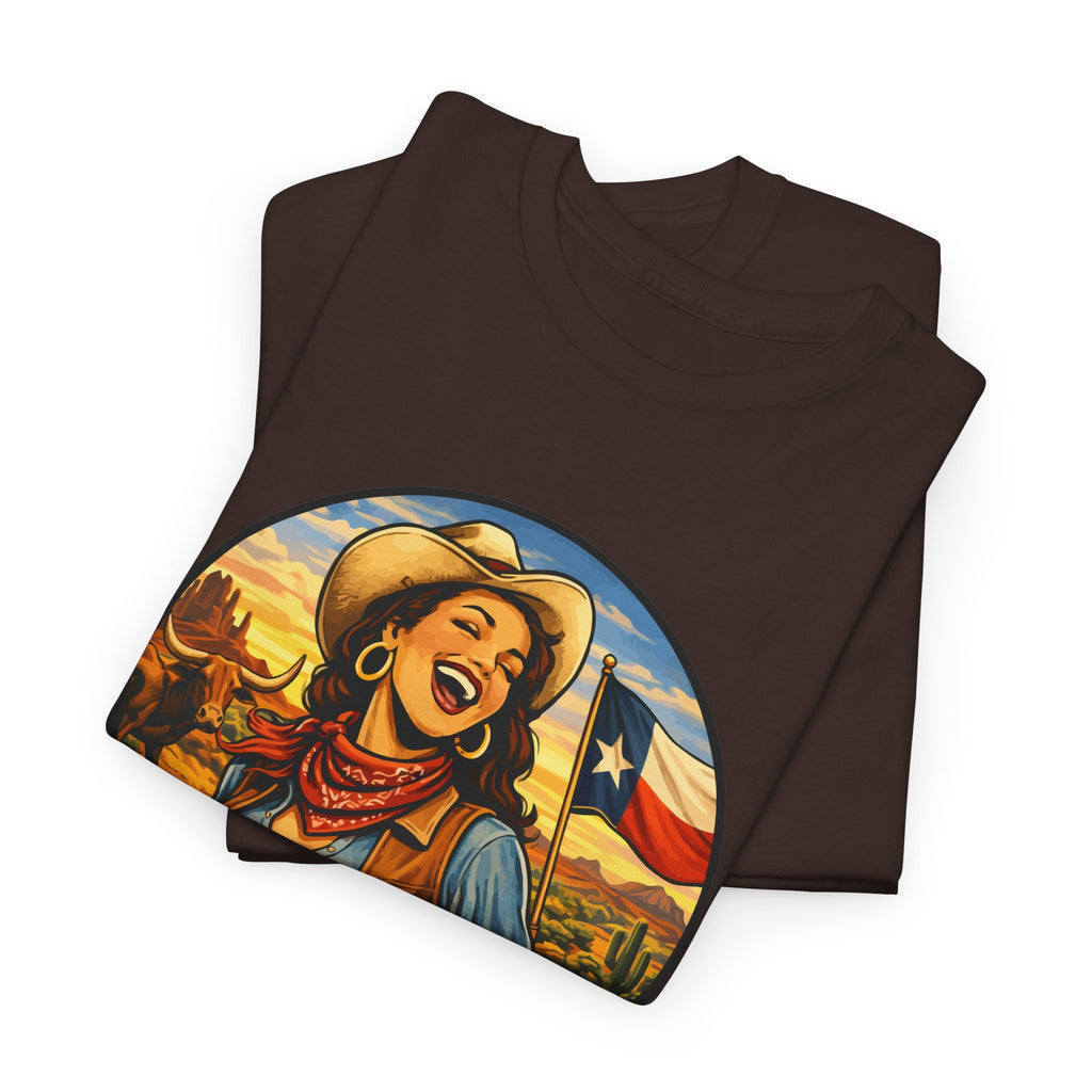 Texas Cowgirl T-Shirt – Vintage Western Texas Pride Graphic Tee