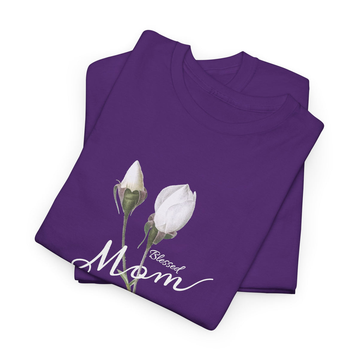 Mom Floral T-Shirt – Minimalist Women’s Cotton Graphic Tee