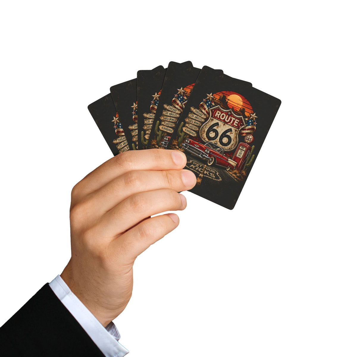Route 66 Poker Playing Cards – Vintage Americana Deck