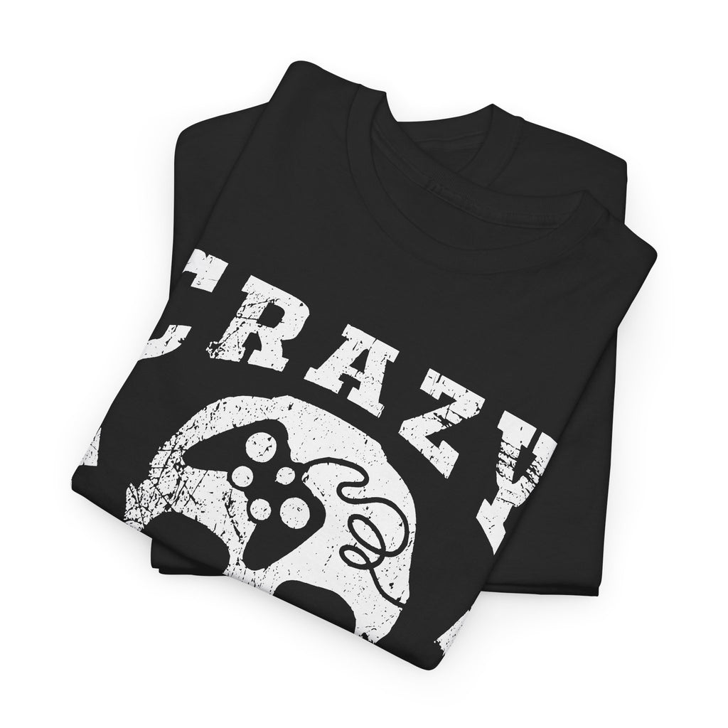 Crazy Gamer T-Shirt – Skull Gaming Streetwear Graphic Tee