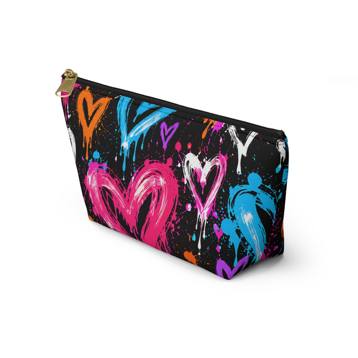 Graffiti Heart Pouch – Colorful Street Art Print