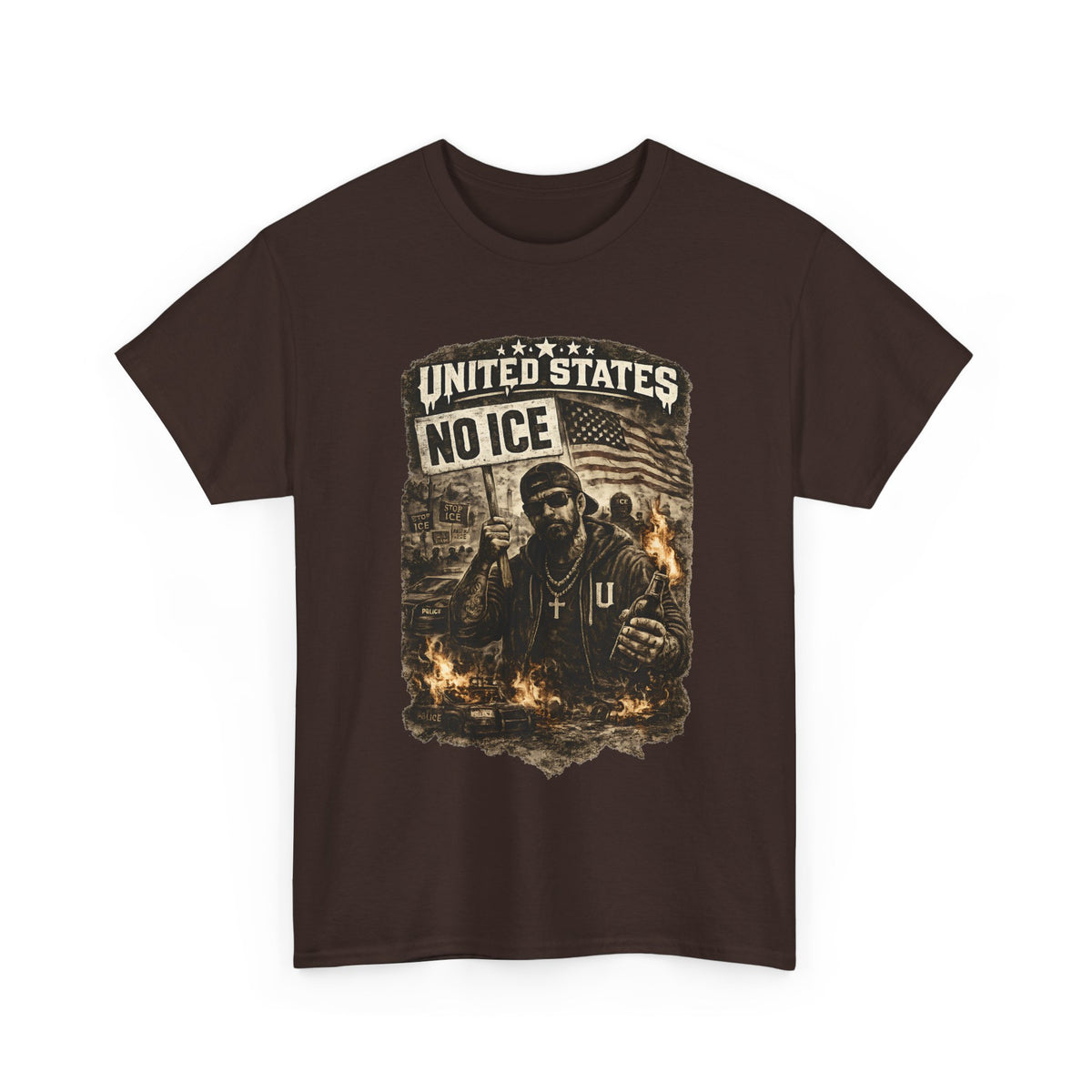 No ICE T-Shirt – United States Statement Streetwear Graphic Tee