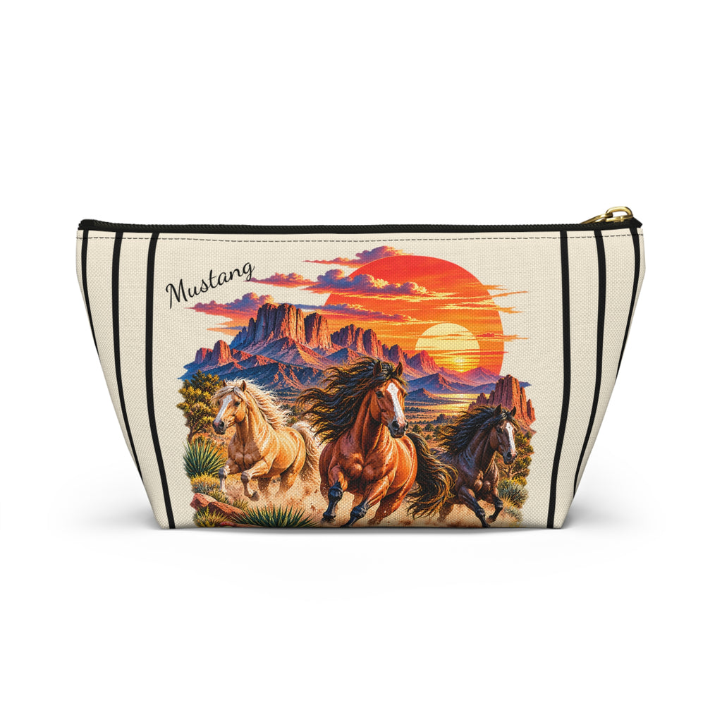 Wild Mustang Pouch – Western Desert Horse Graphic
