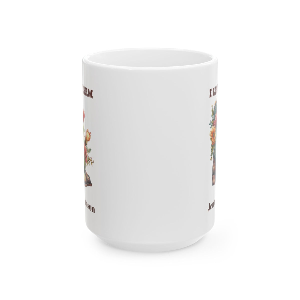 Personalized Farm Mug with Name – Western Farmhouse Gift