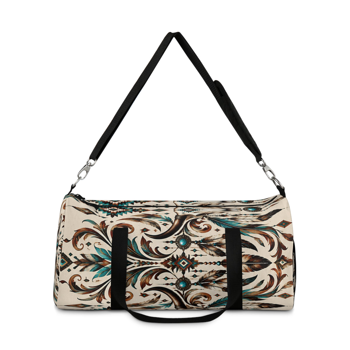 Southwestern Western Duffel Bag – Turquoise Boho Design
