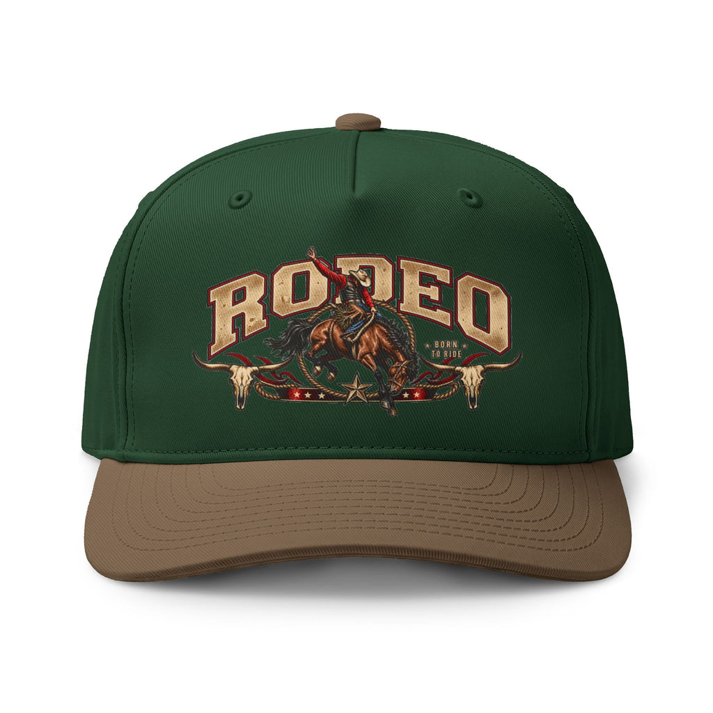 Rodeo Two-Tone Cap – Western Bull Rider Cowboy Hat