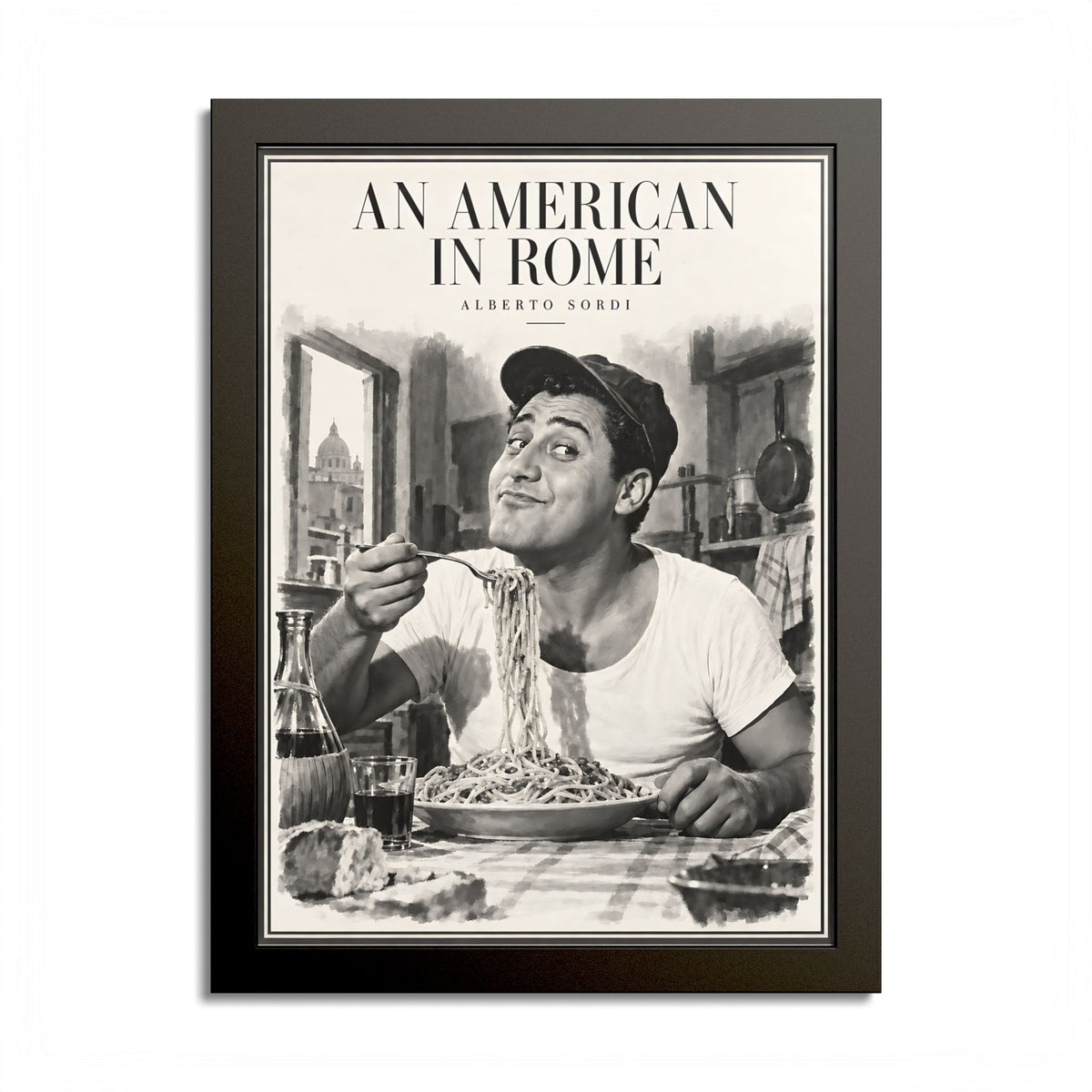 An American in Rome – Alberto Sordi Framed Poster