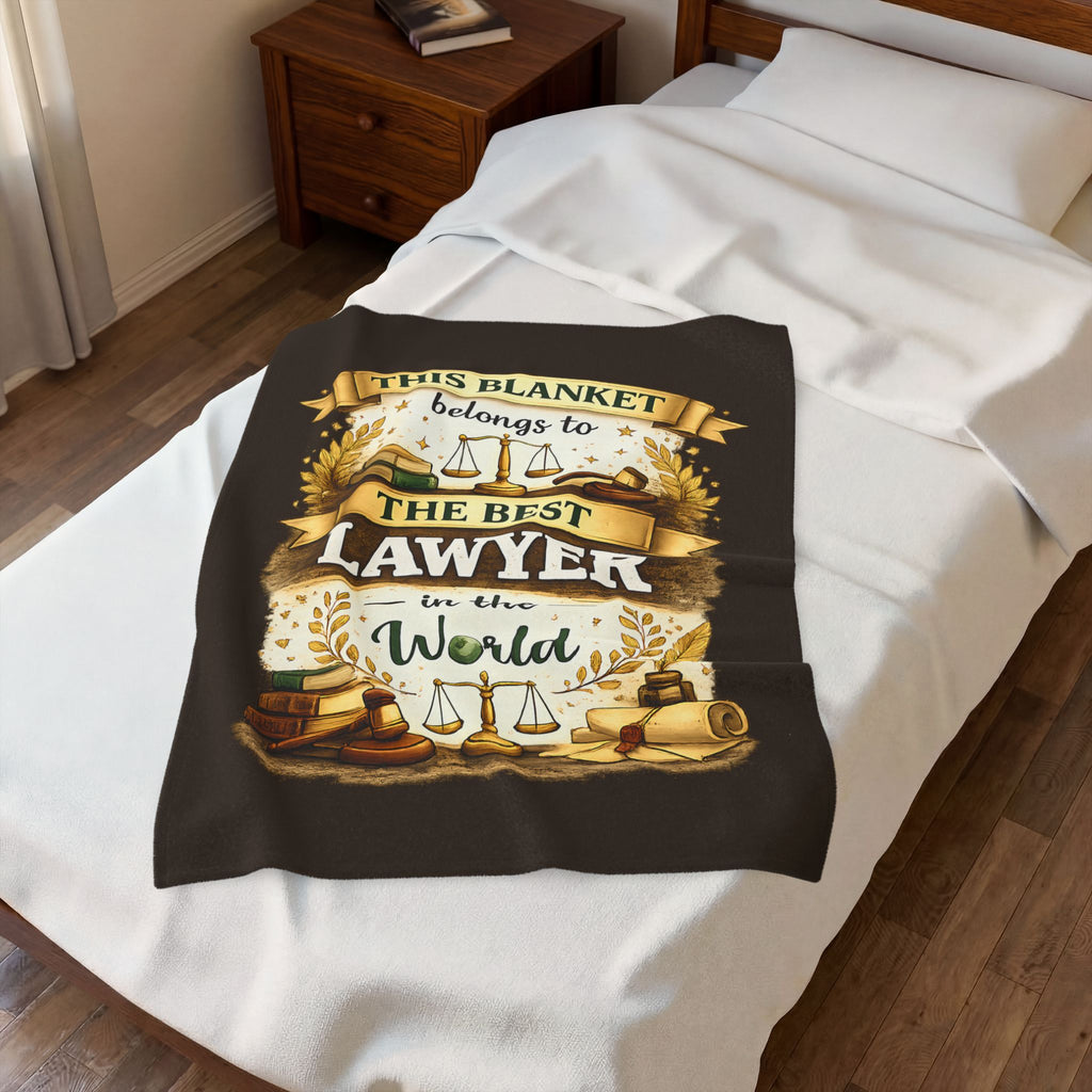 Best Lawyer Blanket Gift This Blanket Belongs to The Best Lawyer in the World  Funny Attorney Throw  Graduation Gift