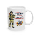 Best Firefighter Mug This Mug Belongs To The Best Firefighter in the USA, Firefighter Coffee Mug Gift