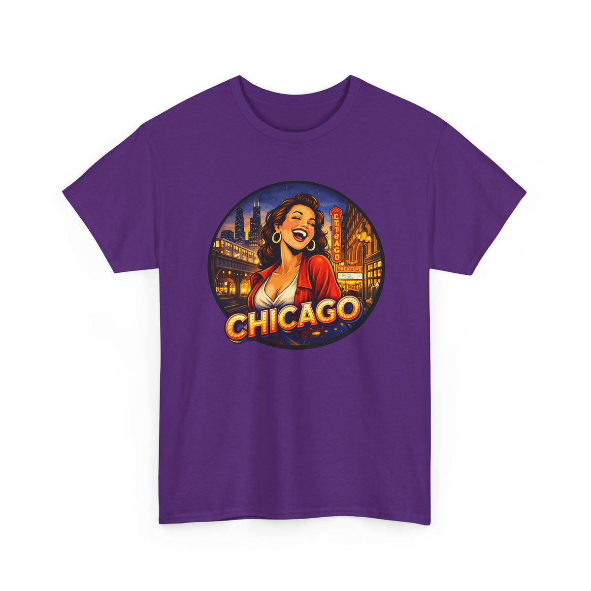 Chicago Skyline T-Shirt – Vintage Retro City Graphic Tee