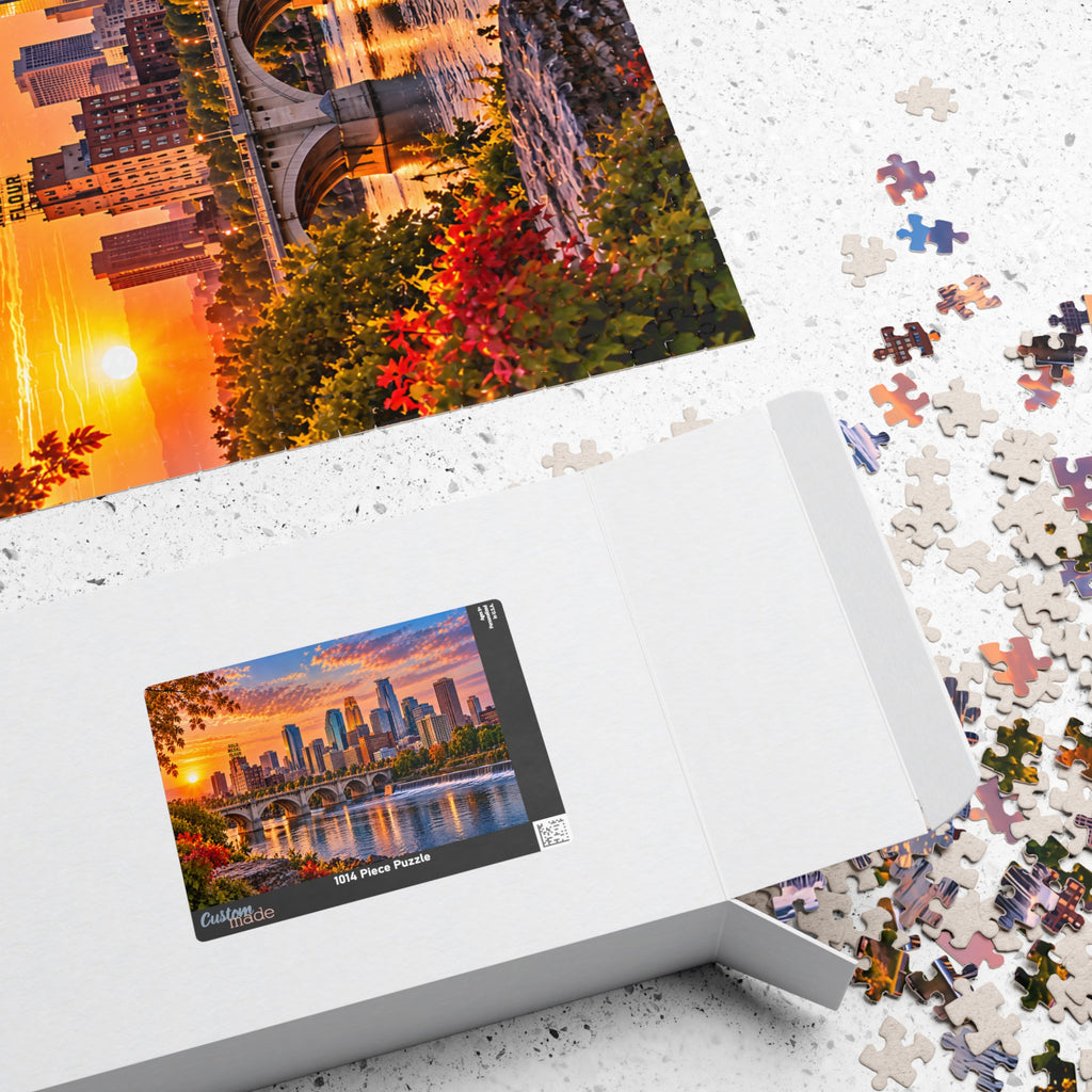 Minneapolis Minnesota Puzzle – City Skyline Jigsaw Puzzle (110, 252, 520, 1014-piece)