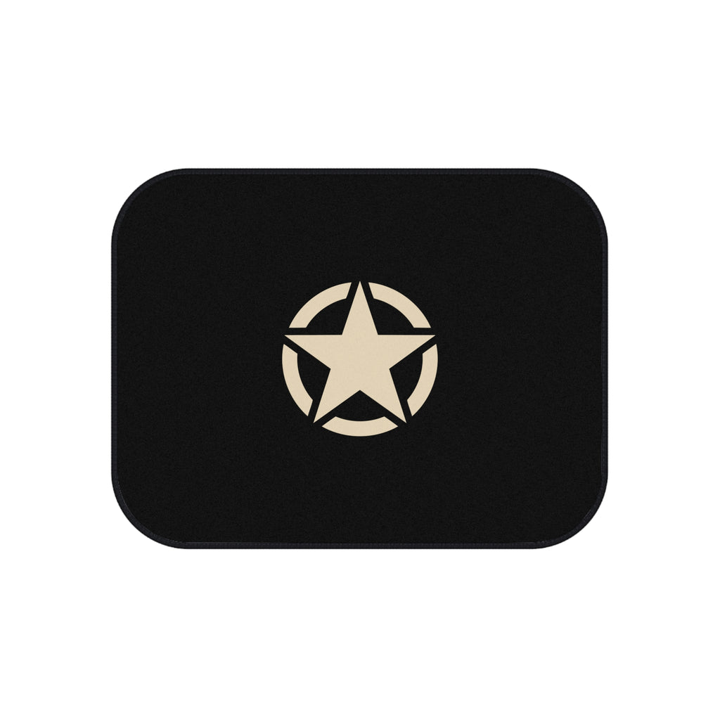 Military Star Car Floor Mats – Black 4-Piece Set