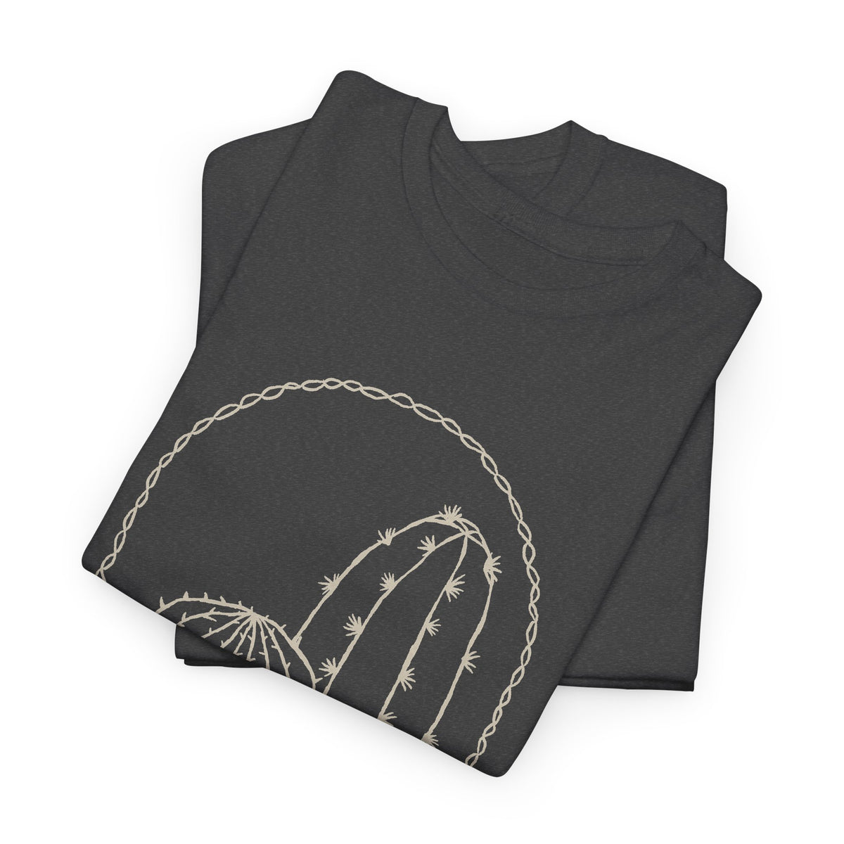 Minimal Cactus T-Shirt – Desert Line Art Unisex Graphic Tee