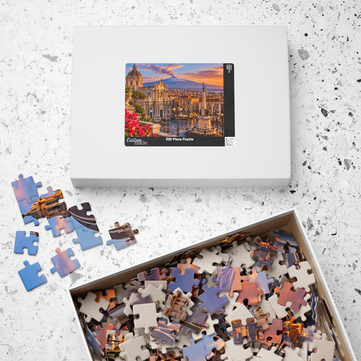 Catania Sicily Jigsaw Puzzle – Italy Travel Gift | Bamerix — (110, 252, 520, 1014-piece)
