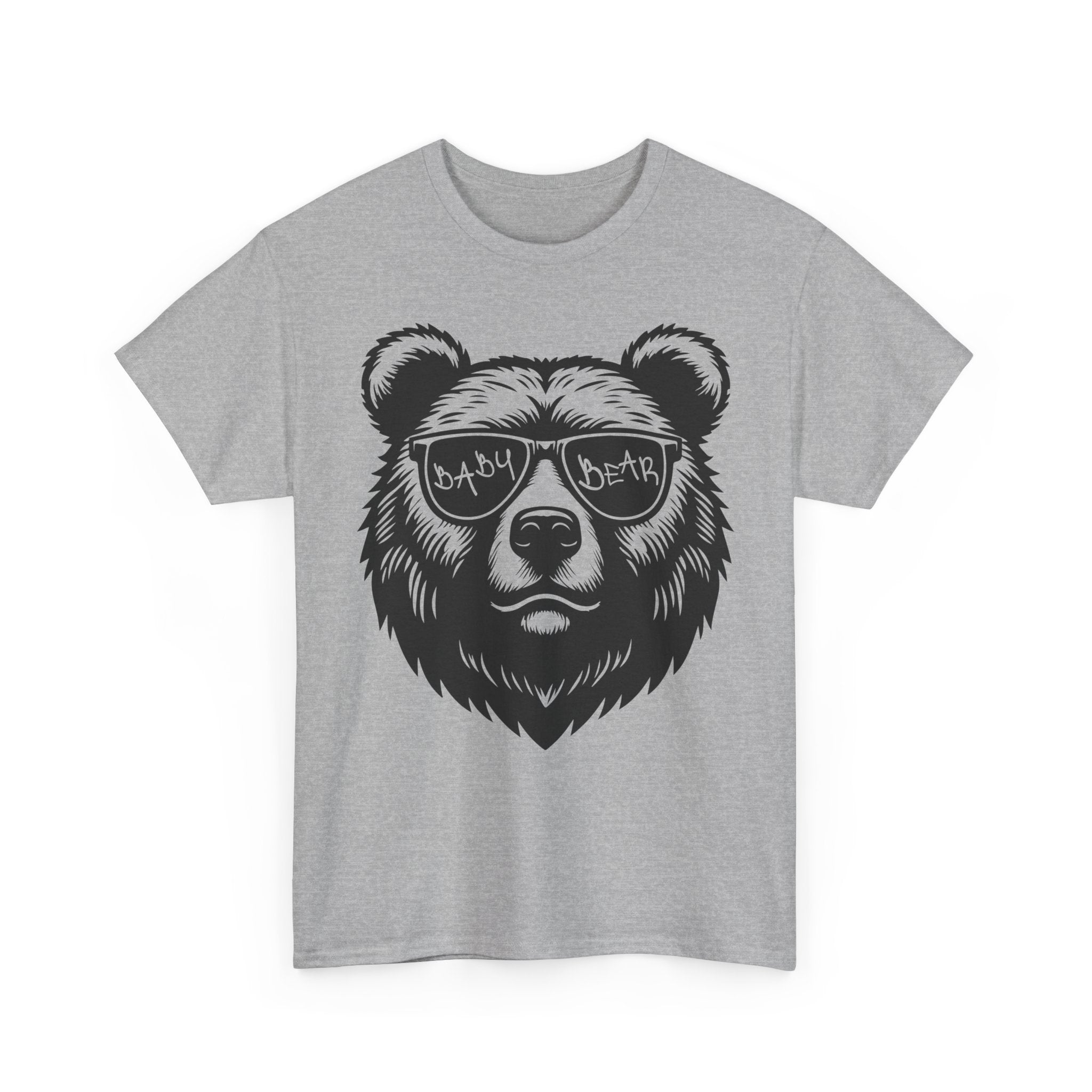 Baby Bear Graphic Tee, Unisex Cotton T-Shirt, Casual Wear, Animal Lover Gift, Summer Outfit, Cool Bear Design