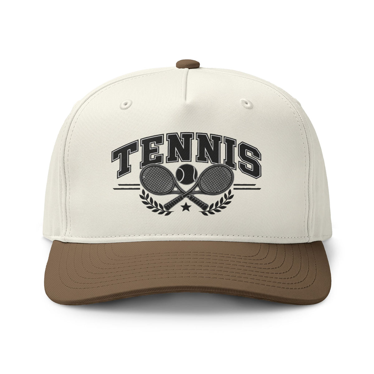 Tennis Two-Tone Cap – Classic Tennis Racket Sports Hat
