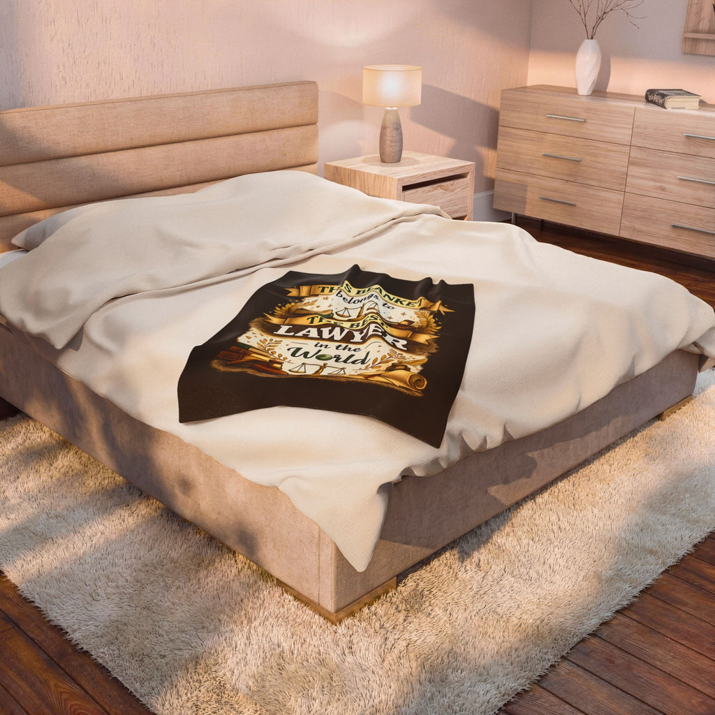 Best Lawyer Blanket Gift This Blanket Belongs to The Best Lawyer in the World  Funny Attorney Throw  Graduation Gift