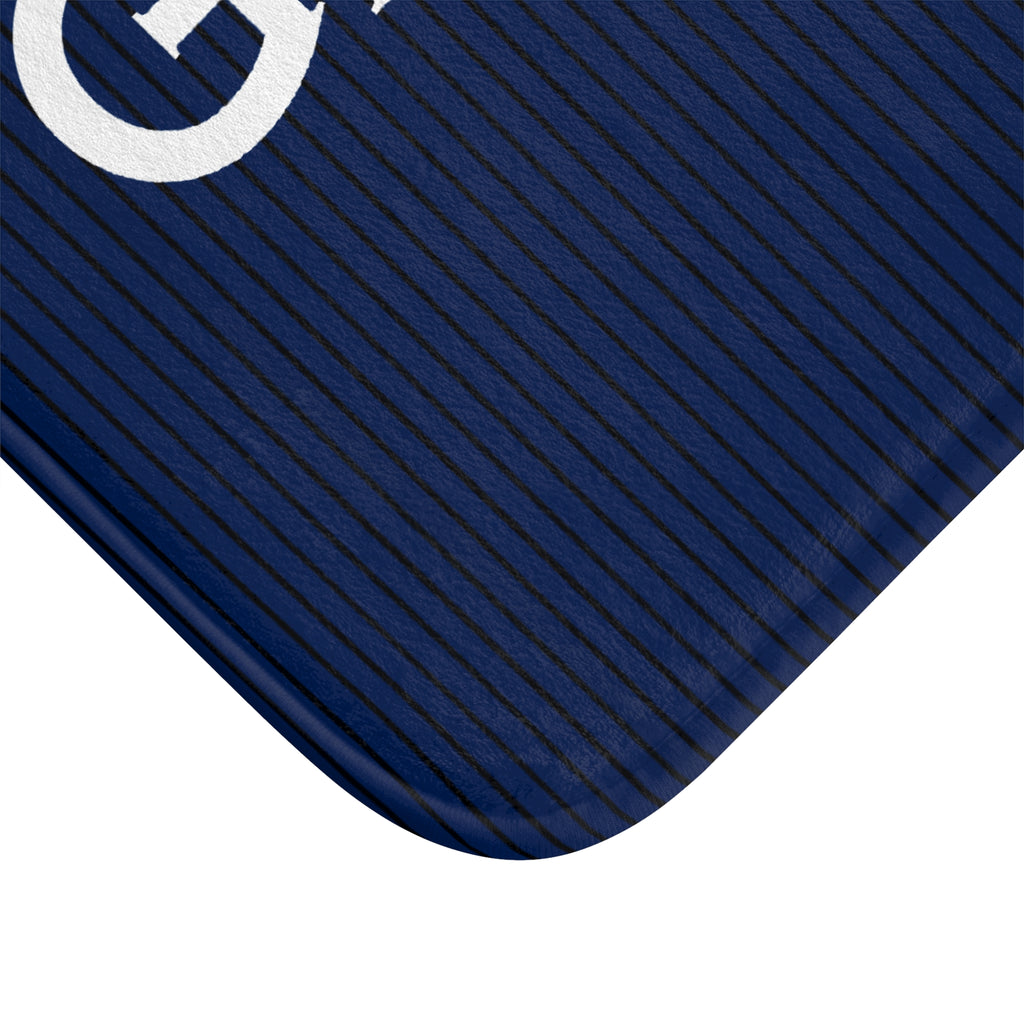 Get Naked Bath Mat – Funny Navy Blue Bathroom Decor