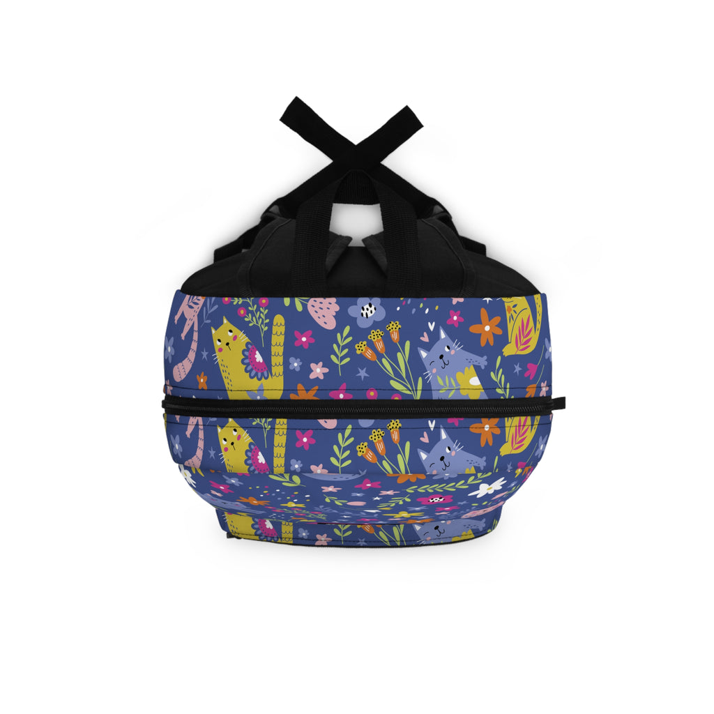 Personalized Cat Backpack with Name – Colorful Cute Kitty Backpack