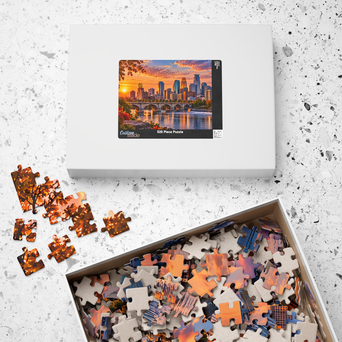 Minneapolis Minnesota Puzzle – City Skyline Jigsaw Puzzle (110, 252, 520, 1014-piece)