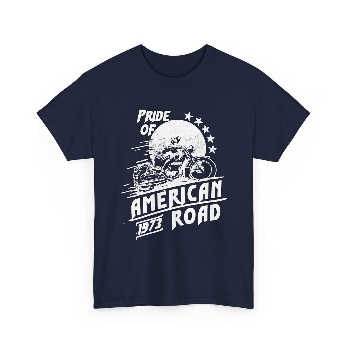 American Biker T-Shirt – Pride of the American Road Vintage Motorcycle Tee