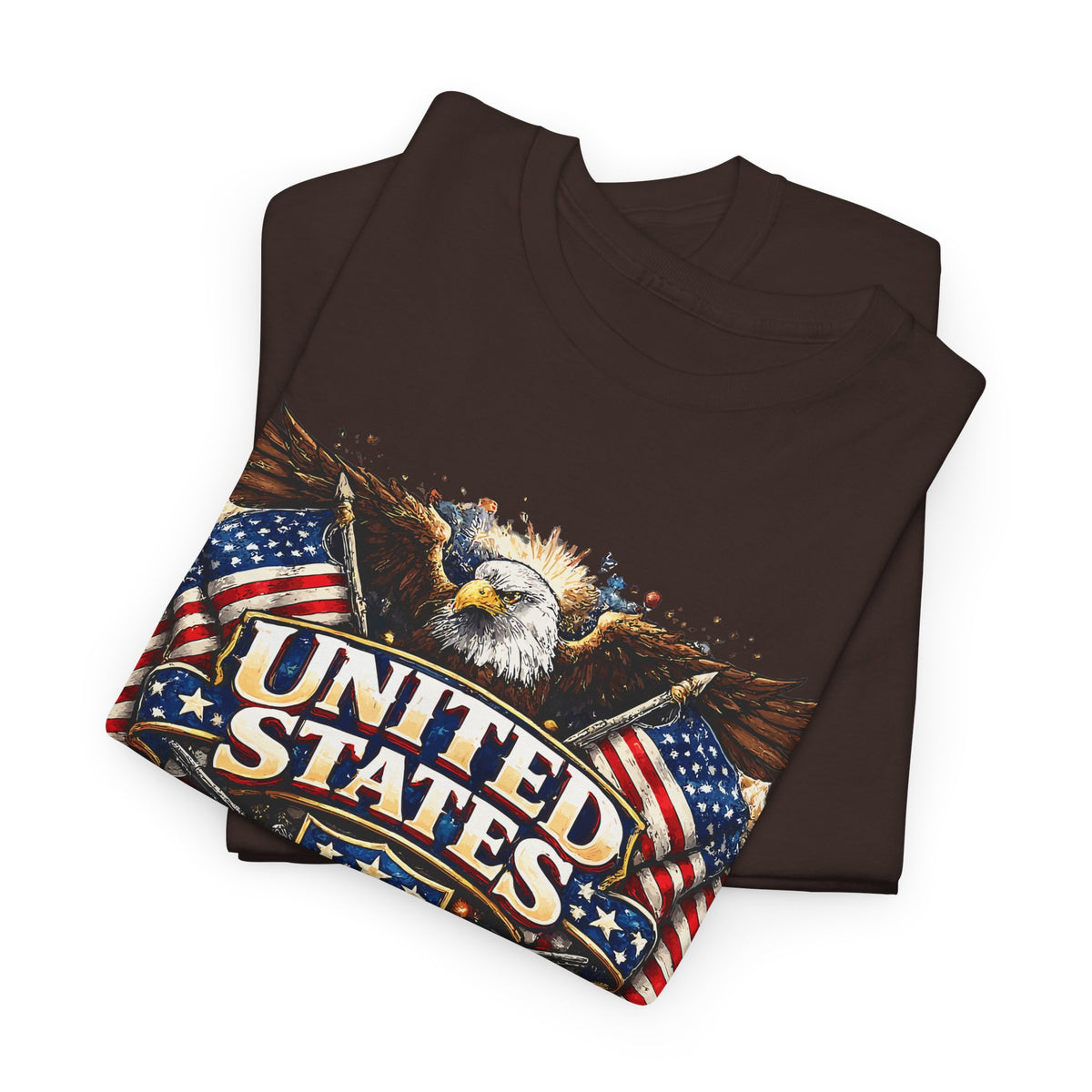Patriotic USA T-Shirt – American Eagle & US Flag Graphic Tee
