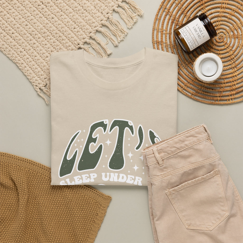 “Let’s Sleep Under the Stars” T-Shirt – Camping & Outdoor Graphic Tee
