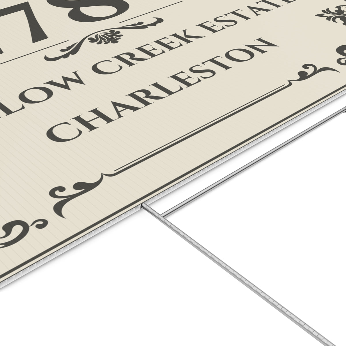 Personalized Estate Yard Sign – Custom House Number & Property Name – Y3