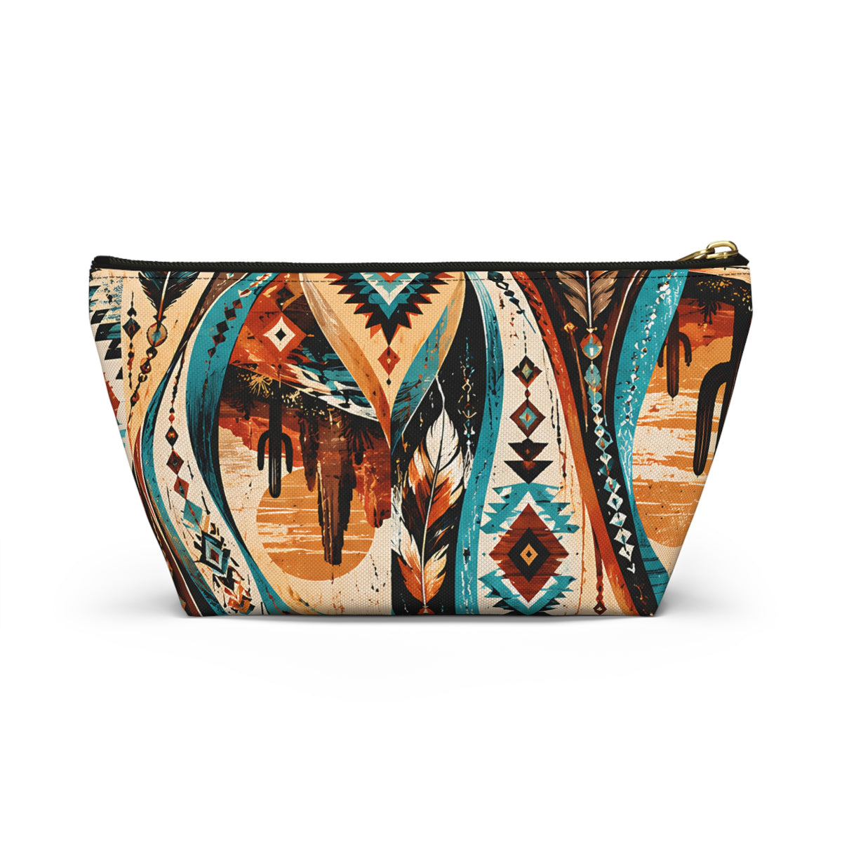 Southwestern Desert Pouch – Turquoise Western Print