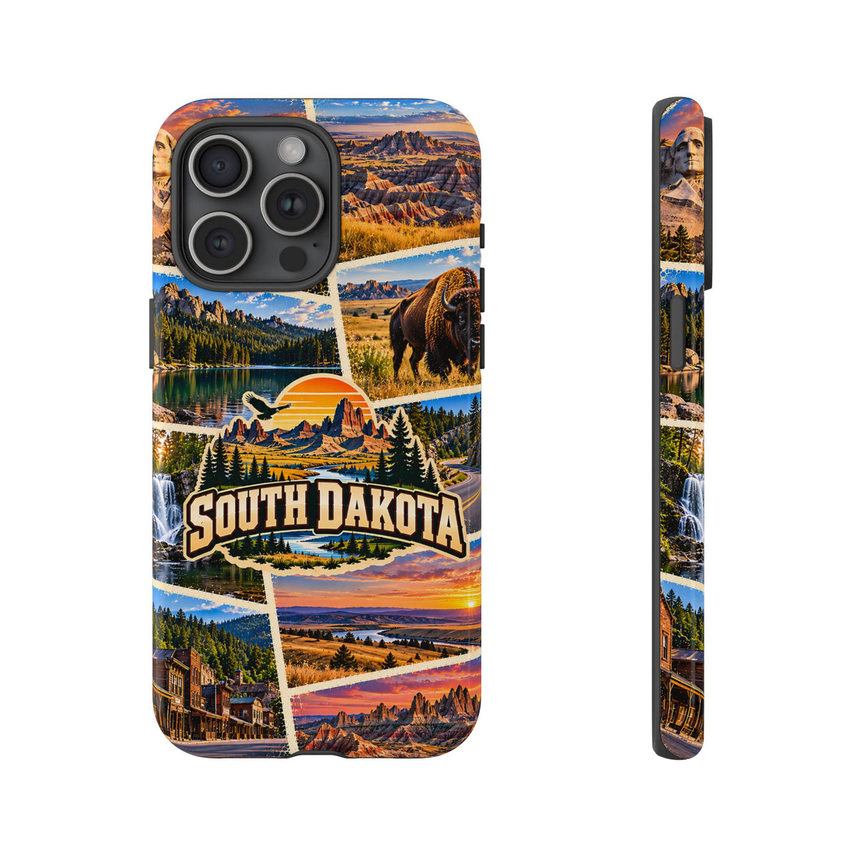 South Dakota Tough Phone Case – Scenic Travel Collage