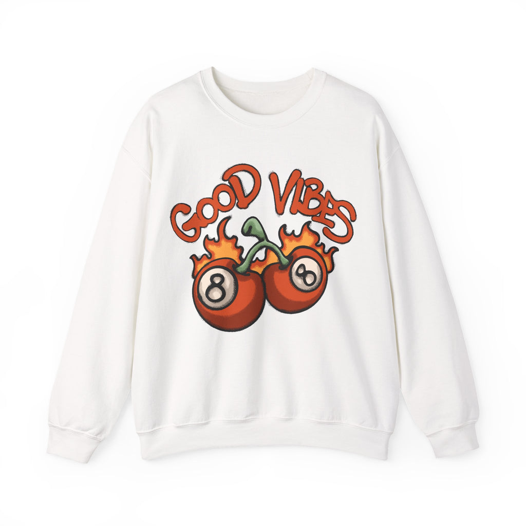 Good Vibes Flaming 8-Ball Tomatoes Sweatshirt