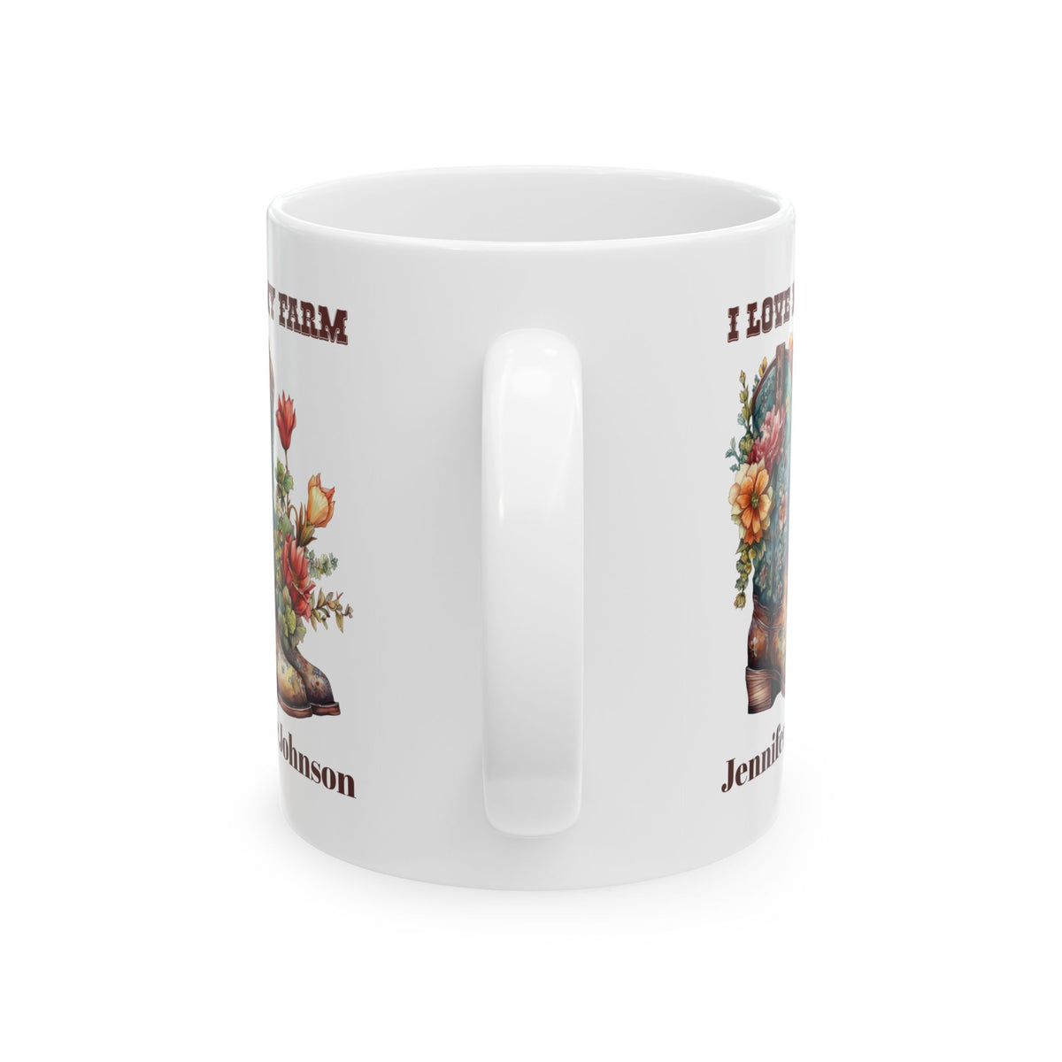 Personalized Farm Mug with Name – Western Farmhouse Gift