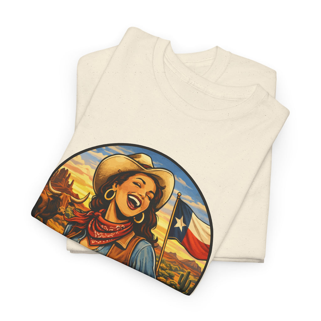 Texas Cowgirl T-Shirt – Vintage Western Texas Pride Graphic Tee