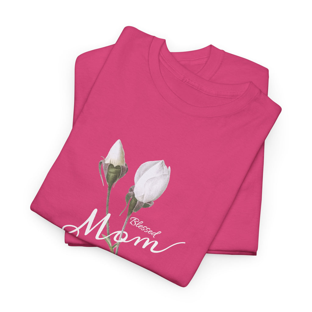 Mom Floral T-Shirt – Minimalist Women’s Cotton Graphic Tee