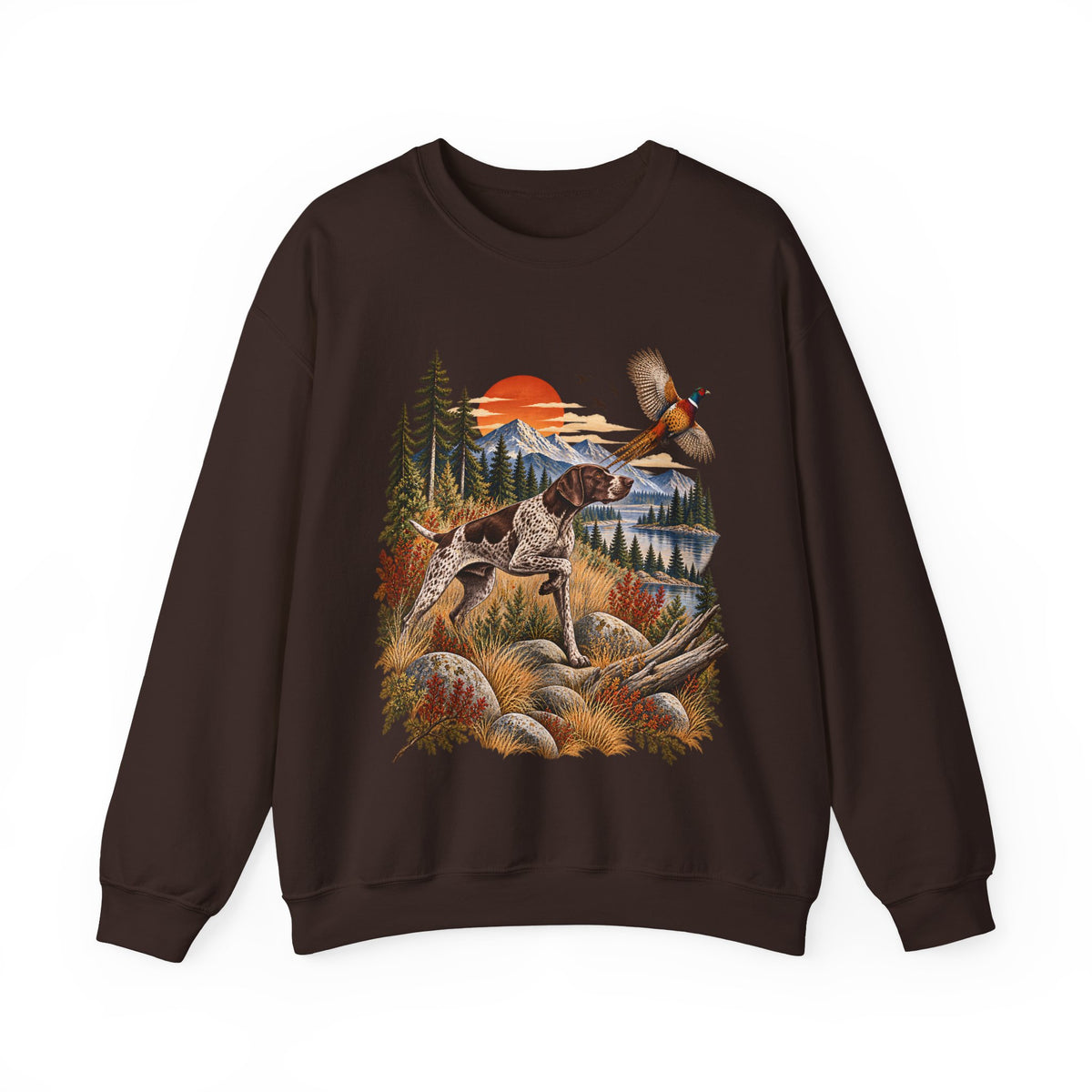 Hunting Dog & Pheasant Sweatshirt – Outdoor Hunter Design