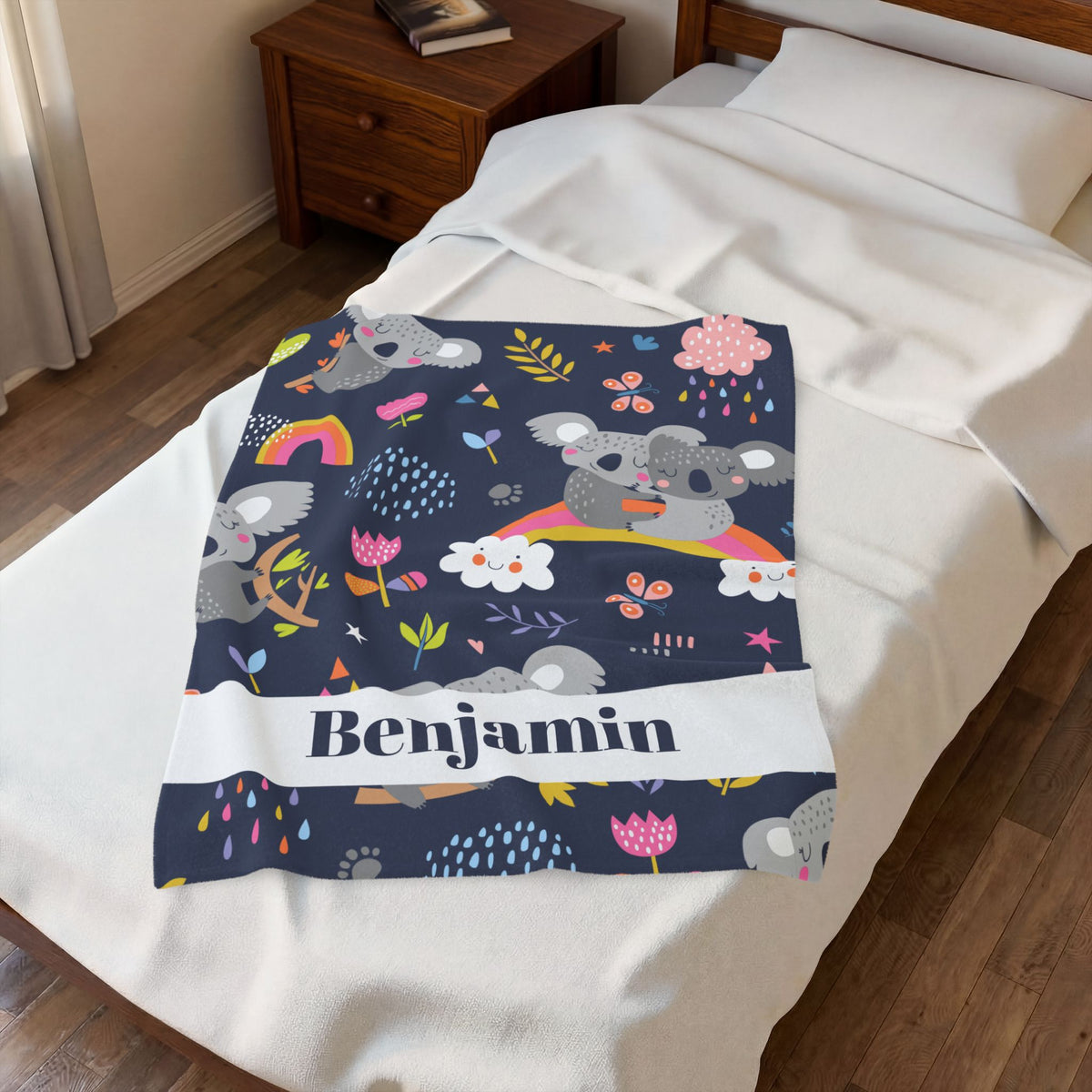 Personalized Name Blanket for Kids  Custom Baby Plush Throw  Nursery Blanket with Name  Baby Shower Gift