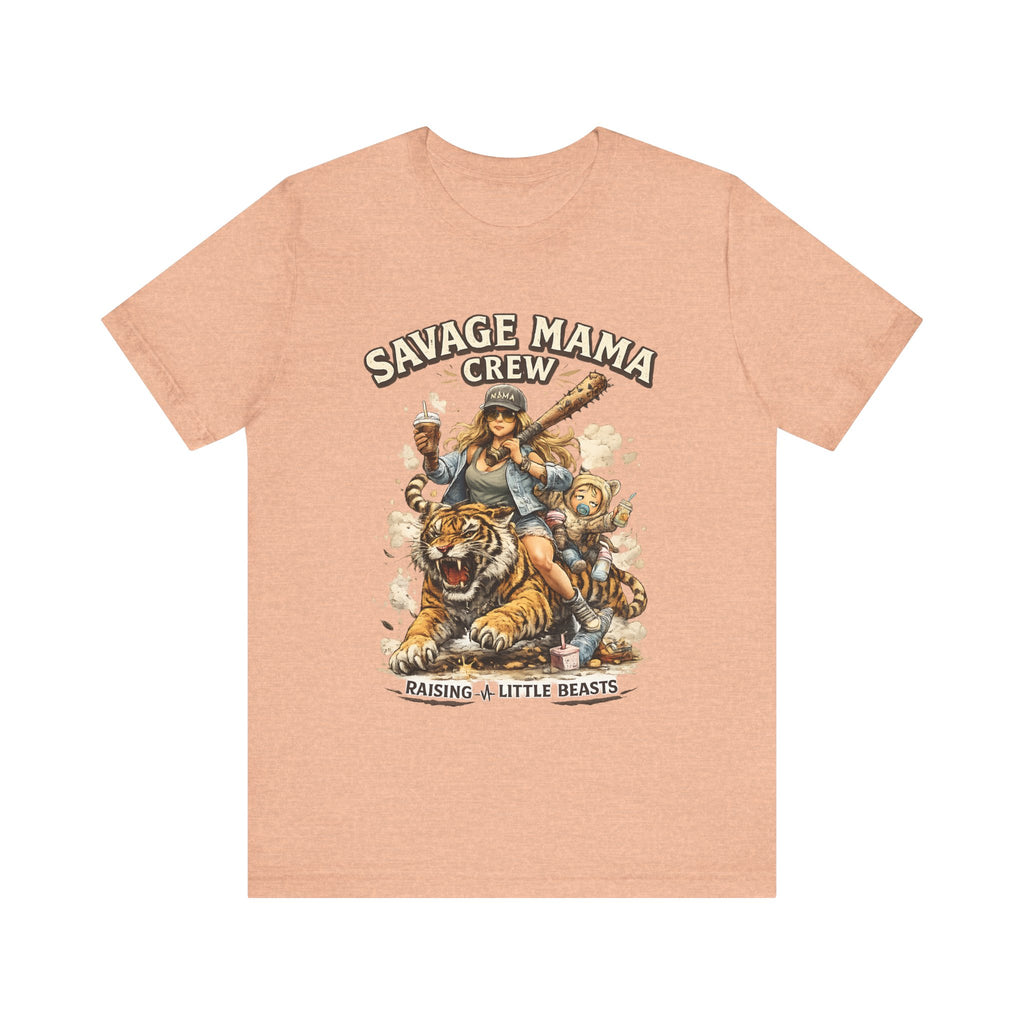 Savage Mama Crew Shirt  Funny Mom T Shirt, Strong Mom Graphic Tee, Cool Mom Life Gift